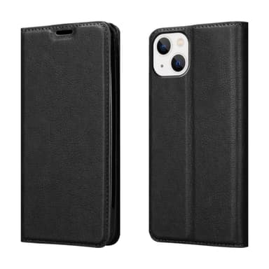 iPhone 14 PLUS Suojakuori Lompakkokotelo (Musta)