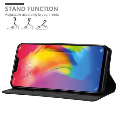 Vivo Y83 Suojakuori Lompakkokotelo (Musta)