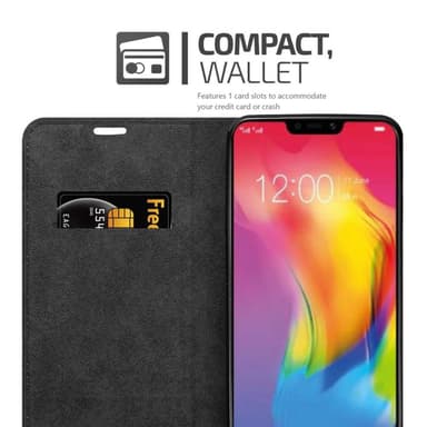 Vivo Y83 Suojakuori Lompakkokotelo (Musta)