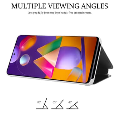 Suojakuori Samsung Galaxy M31s Lompakkokotelo (Hopea)
