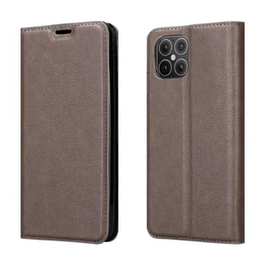 iPhone 12 MINI Suojakuori Lompakkokotelo (Ruskea)