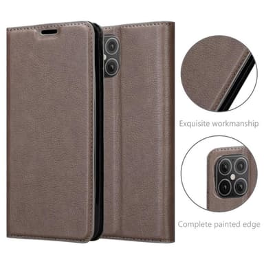 iPhone 12 MINI Suojakuori Lompakkokotelo (Ruskea)