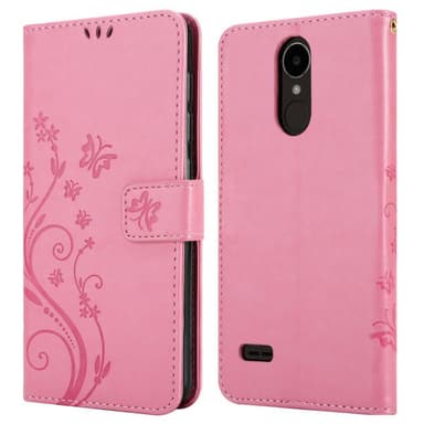 LG K4 2017 Suojakuori Lompakkokotelo (Vaaleanpunainen)