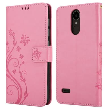 LG K4 2017 Suojakuori Lompakkokotelo (Vaaleanpunainen)