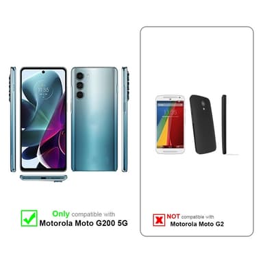 Motorola MOTO G200 5G Suojakuori Lompakkokotelo
