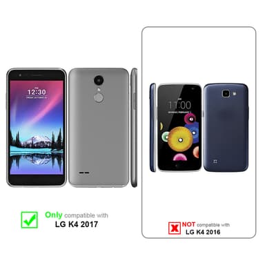 LG K4 2017 Suojakuori Lompakkokotelo (Vaaleanpunainen)