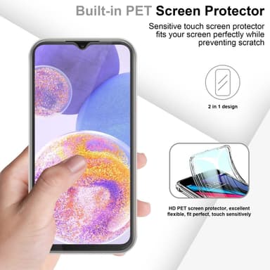 Samsung Galaxy A23 4G Suojakuori Cover (Läpinäkyvä)