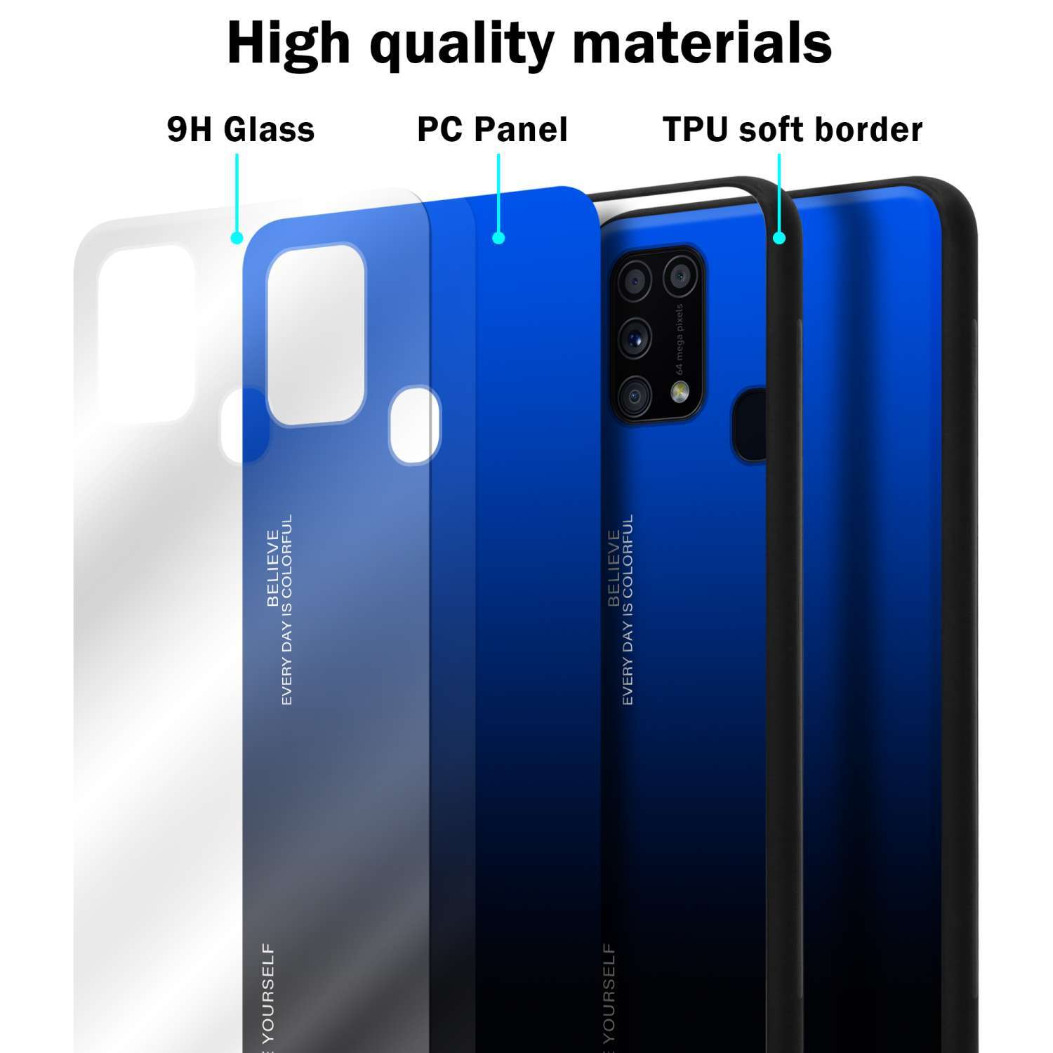 Suojakuori Samsung Galaxy M31 Kotelo (Musta)