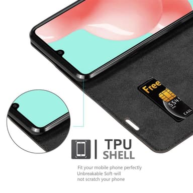 Samsung Galaxy A41 Suojakuori Lompakkokotelo (Ruskea)