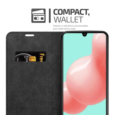 Samsung Galaxy A41 Suojakuori Lompakkokotelo (Ruskea)