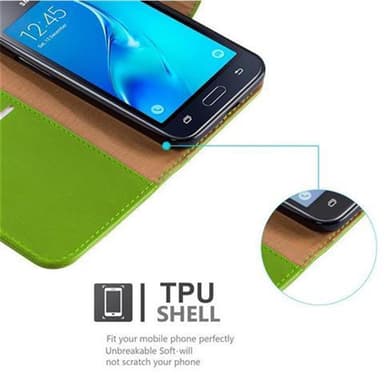 Samsung Galaxy J1 2016 Suojakuori Lompakkokotelo