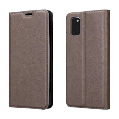 Samsung Galaxy A41 Suojakuori Lompakkokotelo (Ruskea)