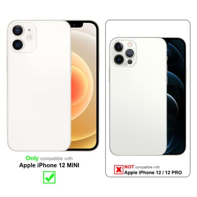 iPhone 12 MINI Suojakuori Kotelo (Musta)