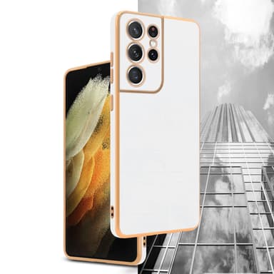 Samsung Galaxy S21 ULTRA Suojakuori Cover (Valkoinen)