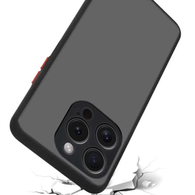 iPhone 15 PRO Suojakuori Kotelo (Musta)