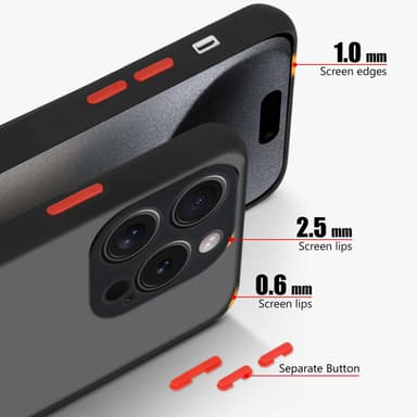iPhone 15 PRO Suojakuori Kotelo (Musta)