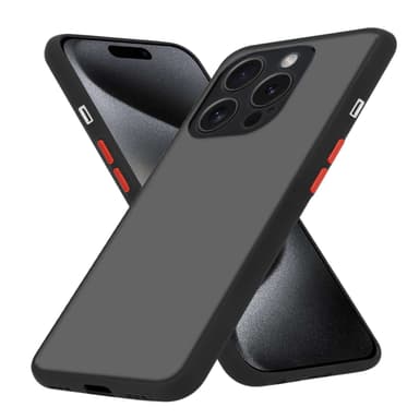 iPhone 15 PRO Suojakuori Kotelo (Musta)