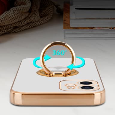 iPhone 12 MINI Suojakuori Kotelo (Valkoinen)