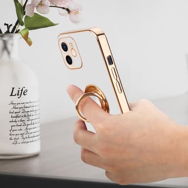 iPhone 12 MINI Suojakuori Kotelo (Valkoinen)