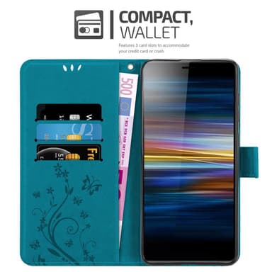 Sony Xperia L3 Suojakuori Lompakkokotelo (Sininen)
