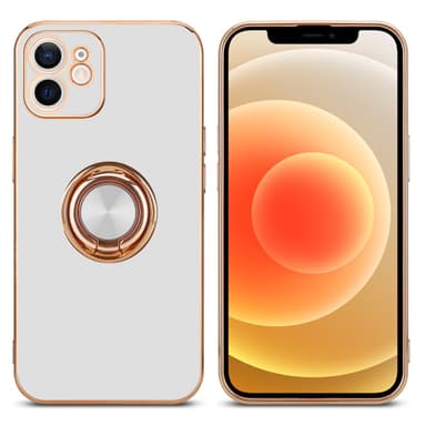iPhone 12 MINI Suojakuori Kotelo (Valkoinen)