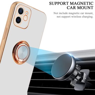 iPhone 12 MINI Suojakuori Kotelo (Valkoinen)