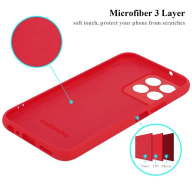 Honor X8 5G Suojakuori Kotelo Case (Punainen)