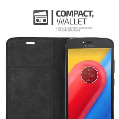 Motorola MOTO C Suojakuori Lompakkokotelo (Ruskea)