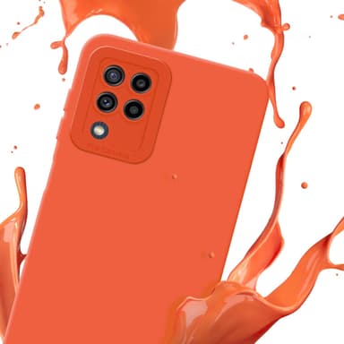 Samsung Galaxy M22 / M32 4G Suojakuori Kotelo (Oranssi)