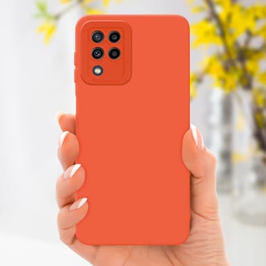 Samsung Galaxy M22 / M32 4G Suojakuori Kotelo (Oranssi)