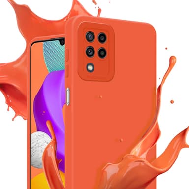 Samsung Galaxy M22 / M32 4G Suojakuori Kotelo (Oranssi)