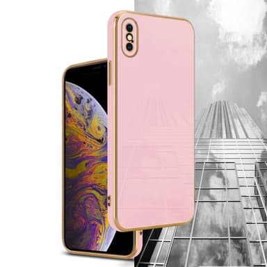 iPhone XS MAX Suojakuori Cover (Vaaleanpunainen)
