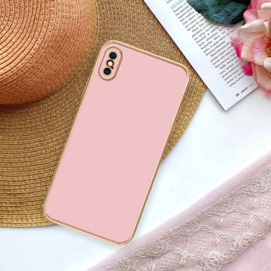 iPhone XS MAX Suojakuori Cover (Vaaleanpunainen)