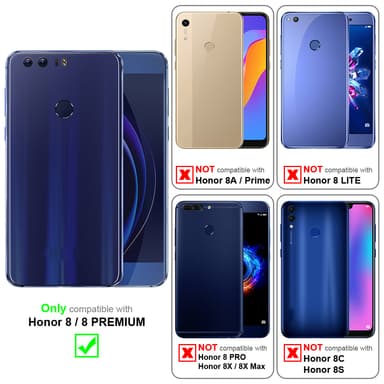 Honor 8 / 8 PREMIUM Suojakuori Kotelo (Musta)
