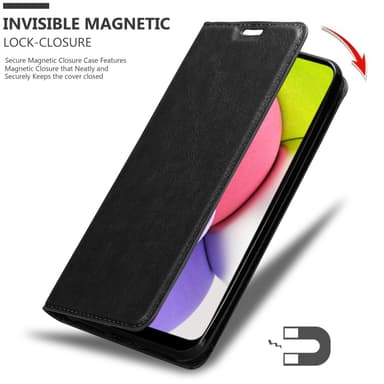 Samsung Galaxy A03s Suojakuori Lompakkokotelo (Musta)