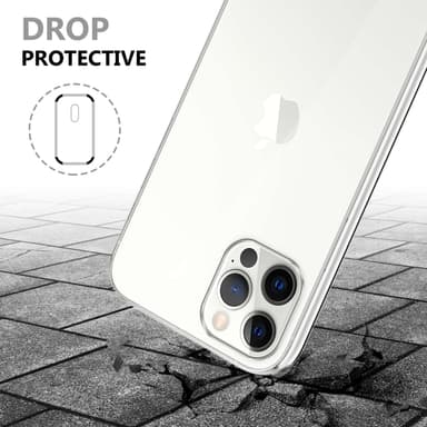 iPhone 12 / 12 PRO Suojakuori Cover (Läpinäkyvä)