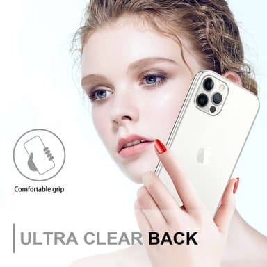 iPhone 12 / 12 PRO Suojakuori Cover (Läpinäkyvä)