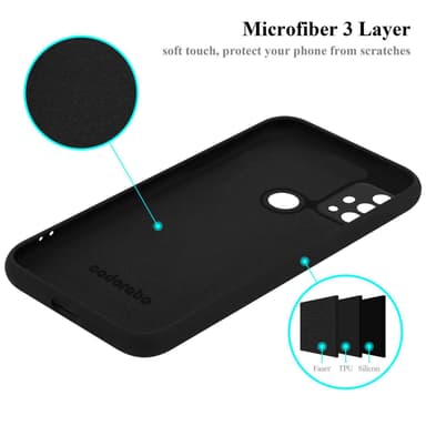 Motorola MOTO G10 / G30 Suojakuori Kotelo (Musta)