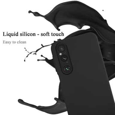 Sony Xperia 1 V Suojakuori Kotelo Case (Musta)
