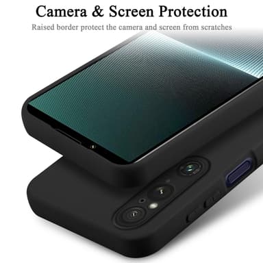 Sony Xperia 1 V Suojakuori Kotelo Case (Musta)