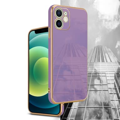 iPhone 12 Suojakuori Case Cover (Violetti)