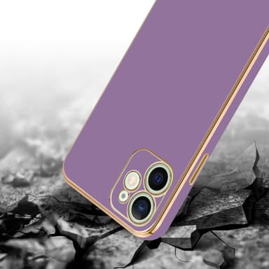 iPhone 12 Suojakuori Case Cover (Violetti)