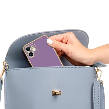 iPhone 12 Suojakuori Case Cover (Violetti)