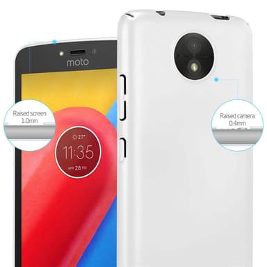 Motorola MOTO C Suojakuori Kotelo Cover (Hopea)