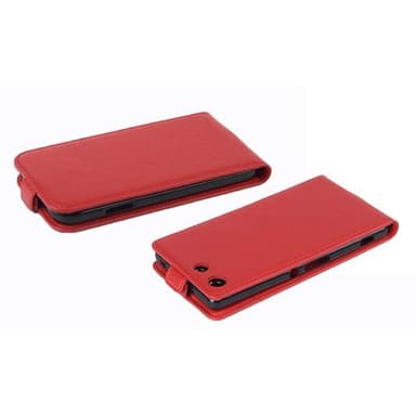 Sony Xperia M5 Suojakuori Lompakkokotelo (Punainen)