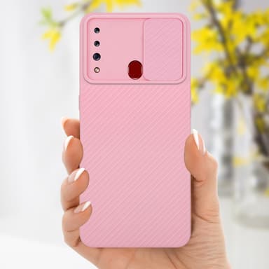 Samsung Galaxy A20s Suojakuori Kotelo (Vaaleanpunainen)