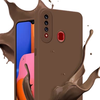 Samsung Galaxy A20s Suojakuori Kotelo (Ruskea)