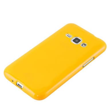 Samsung Galaxy J1 2015 Suojakuori Kotelo (Keltainen)