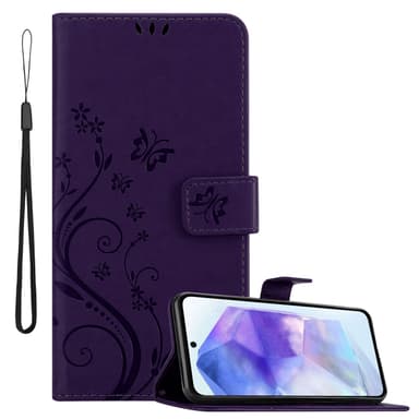 Samsung Galaxy A55 Suojakuori Lompakkokotelo (Violetti)