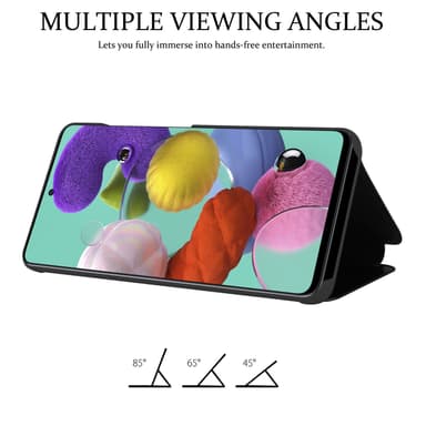 Suojakuori Samsung Galaxy A51 5G Lompakkokotelo (Musta)